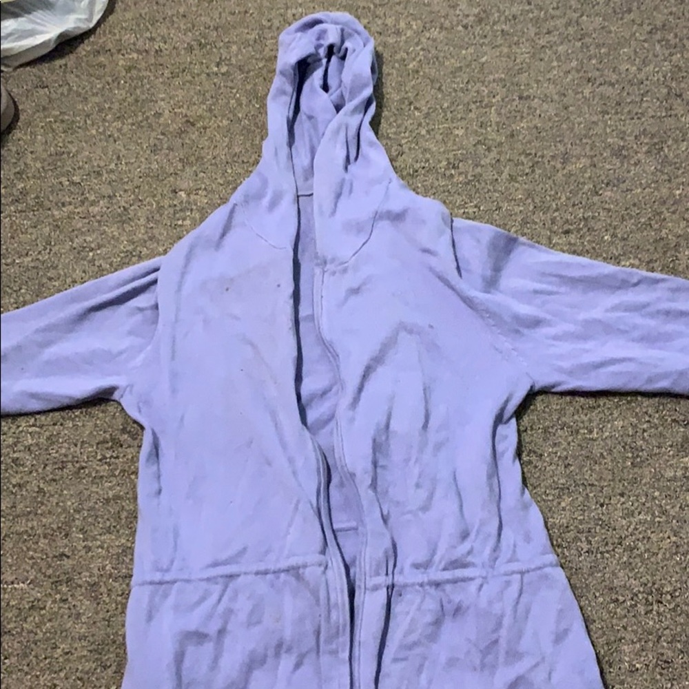 Lilac Thin Zip-Up Sweater